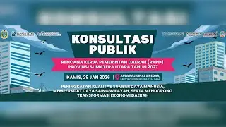 📌LIVE STREAM | RENCANA KERJA PEMERINTAH DAERAH (RKPD) PROVINSI SUMATERA UTARA TAHUN 2027