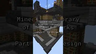 How The Minecraft Library of Babel Works Part 1: The Design #shorts #minecraft #libraryofbabel