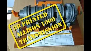 Allison 1000 transmission 3D printed, manual