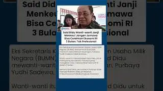 Said Didu Wanti-wanti Sumpah Menkeu Purbaya Bisa Pulihkan Ekonomi Cuma 3 Bulan: Jangan Jemawa