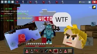 playing egg wars with god bridge!!         blockman go