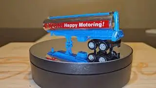 No. 3941 Tank Trailer - Chrome Exxon Happy Motoring 1982-1984 Tyco US1 Electric Trucking