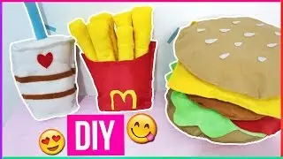 DIY ALMOFADAS DIVERTIDAS: HAMBURGUER, MILKSHAKE E MAIS ft WFashionista
