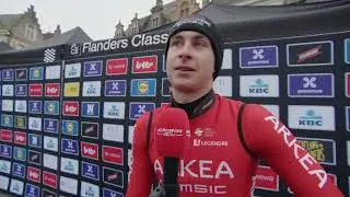 Matis Louvel - Interview au d&eacute;part - Tour des Flandres 2023