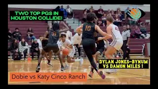 TWO OF BEST FRESHMAN POINT GUARDS IN HOUSTON BATTLE! Dobie vs Katy Cinco Ranch