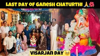 Last Day of Ganesh Chaturthi Visarjan day 🙏🏼🥺