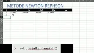 METNUM [EXCEL] - Metode Newton Repshon