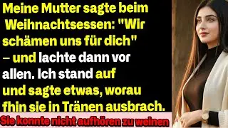 An Weihnachten sagte meine Mutter: „Wir schämen uns für dich“ – meine Antwort ließ sie weinen