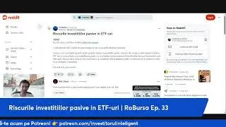 💡 Riscurile investițiilor pasive &icirc;n ETF-uri | RoBursa Ep. 33