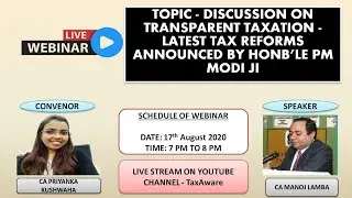 Webinar on Transparent Taxation