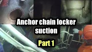 Anchor chain locker suction