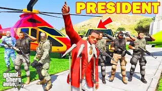 Franklin Become The President of Los Santos and Trapped the Gangster in GTA 5 | Shinchan and Chop