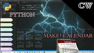 CALENDAR PROJECT PYTHON MODULE || EASY TO MAKE 4 LINES CODE || 