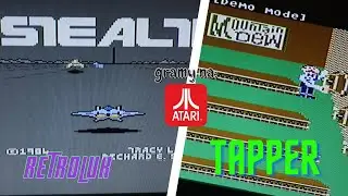 Gry o których istnieniu nie wiedziałeś Stealth i Tapper! Atari gameplay.