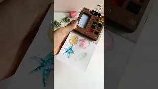 Mini travel art kit unboxing 🫰😍🌷✨#art #craft #shorts