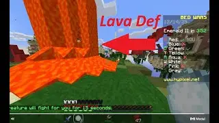Insane Lava Bed Defense in Minecraft Bedwars! 🔥