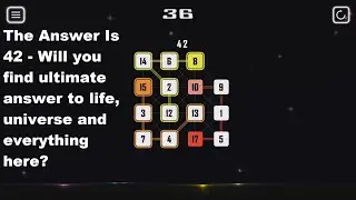 The Answer Is 42 - Video Review of minimalist puzzle PC game based on counting