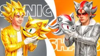 Gold Sonic vs Silver Shadow! How to Escape from Eggman`s Squid Game?