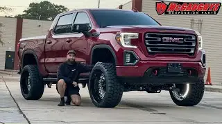 GMC AT4 Makeover: 7&rdquo; McGaughys lift kit & 24x14 KG1 Forged Wheels