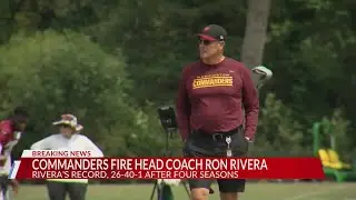 Commanders fire head coach Ron Rivera