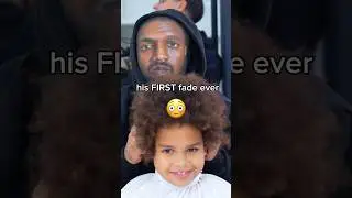His FIRST fade ever