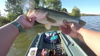 Caught a nice bass in the new boat. Thought i was stuck. #bassfishing #fishing #fyp #viral #fypシ 