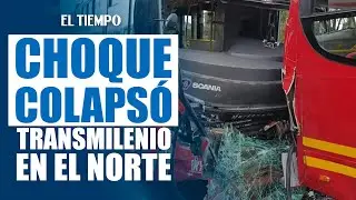 Choque de buses colaps&oacute; TransMilenio en la NQS y afect&oacute; miles de usuarios |&nbsp;El Tiempo