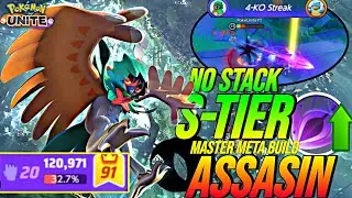DECIDUEYE BECOMES THE SOUL REAPER WITH THIS INSANELY BROKEN S-TIER ASSASSIN BUILD! 😈 | Pokemon Unite