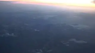 Flying over Alborz mountains