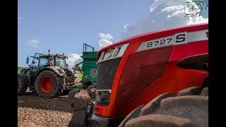 Kalk streuen/ Grubben/ Fendt 939 Vario/ Tebbe Streuer/ MF 8727S/ Horsch Terrano 5FX