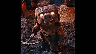 Iron Golems vs Piglins CHAOS 😂 | Minecraft Movie Scene #shorts