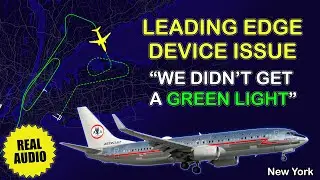 Flight control issue. American B737-800 diverts to Kennedy Airport. Real ATC