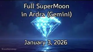 Full Moon Supermoon in Ardra (Gemini) January 3, 2026 Astrology 