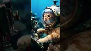 Underwater Cat #Ai