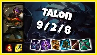EU Challenger Talon MID (9/2/8) vs ORIANNA Gameplay Replay - Patch 10.19