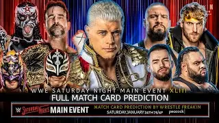 WWE Saturday Night's Main Event 2026 Match Card Predictions | Wrestle Freakin 