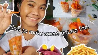 How to make sweet potato fries (kamote fries)