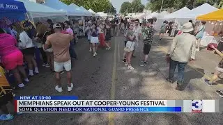 Memphians at Cooper-Young Festival share opinions on National Guard