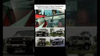 MS Dhoni&rsquo;s Iconic Hummer Transformed With a Bold Military Makeover  🇮🇳 #mahi #viral #shorts #cricket