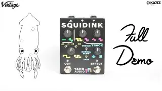 Tark Audio Squid Ink DEMO & REVIEW | Analog Fuzz + Violin Octave Down Up + Bit Crush | Guitar + Bass