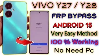 VIVO Y27 Frp Bypass Android 15 Without Pc | VIVO Y27 Google Frp Unlock 2026 | Very Easy Method 
