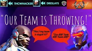 Toxic DPS Teammates Flame the Entire Team, Rage Hard...(Overwatch Competitive Toxicity)