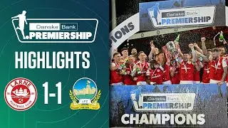 LARNE celebrate as 2023 Premiership CHAMPIONS! | Larne 1-1 Linfield | Irish League Highlights