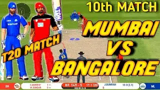 IPL 2020-MUMBAI INDIANS VS ROYAL CHALLENGERS BANGALORE 10TH MATCH IN Real Cricket&trade; 20 | MI VS RCB