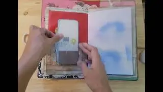 Rose cottagecore junk journal silent flip through 