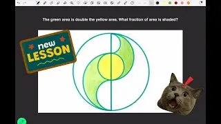 🌟 Mind-Blowing Geometry Puzzle | Green Area is Double the Yellow | Fraction Shaded Explained