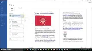 Printing from Word to Onenote