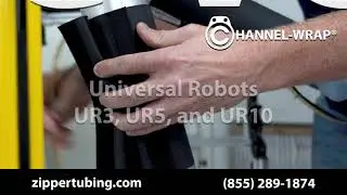 Channel Wrap&reg; (PFR) - A Universal Robots (UR3, UR5 & UR10) Velcro Wrap-Around Cable Management