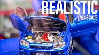 Nissan Skyline R34 Z-TUNE | САМАЯ ДЕТАЛИЗИРОВАННАЯ И РЕАЛИСТИЧНАЯ ЛИТАЯ МОДЕЛЬ В МАСШТАБЕ 1:64 | ...
