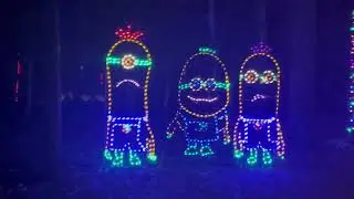 Candy Cane Lane Drive Thru Christmas lights with Jeff and Melanie